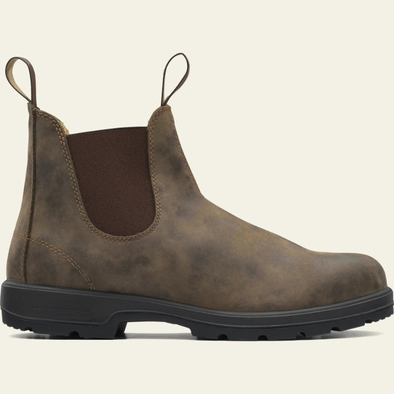 Men's Chelsea Boots – Brown, Black | Slip-On Ankle Boots with Pull Tabs & Lug Sole