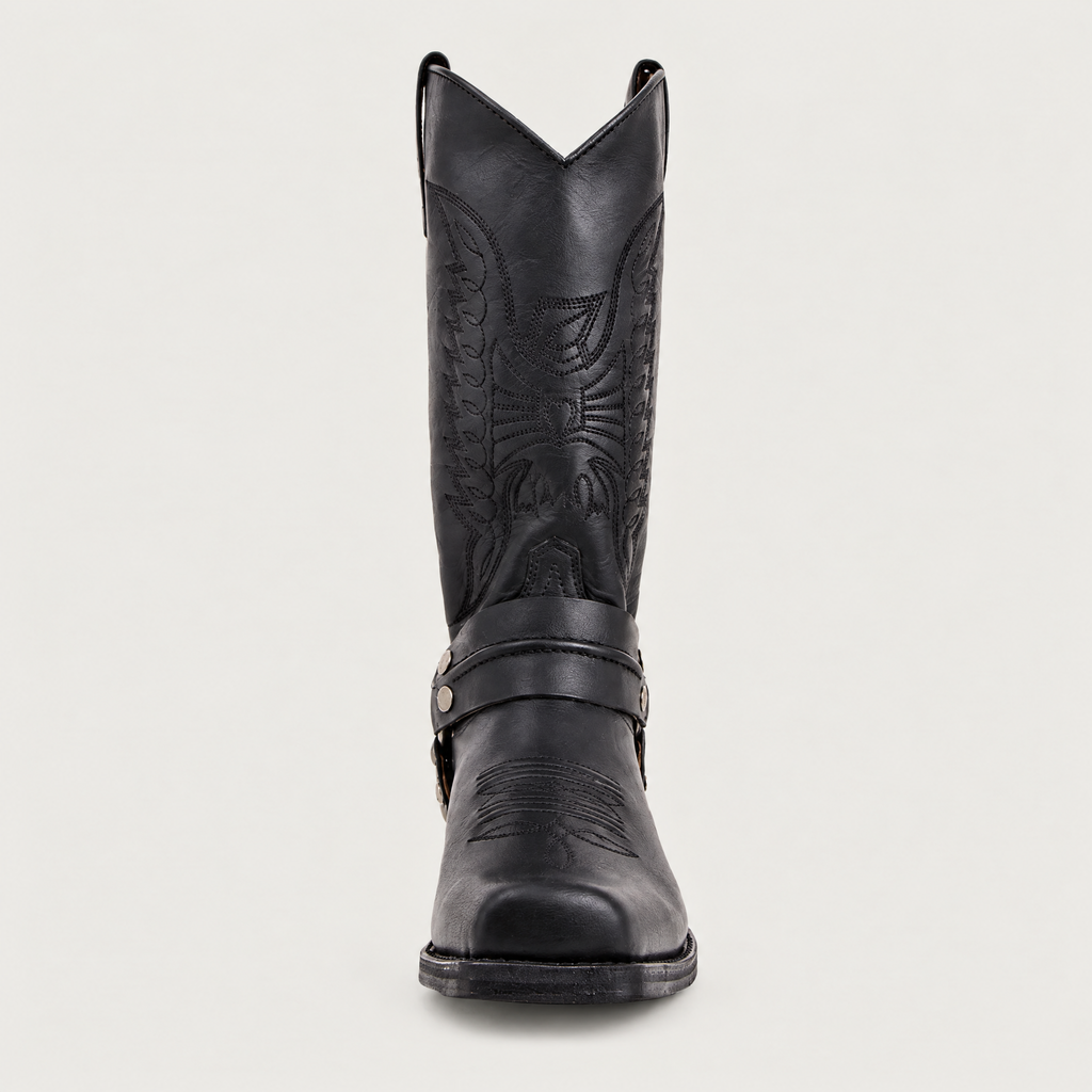 Men's harness cowboy boots