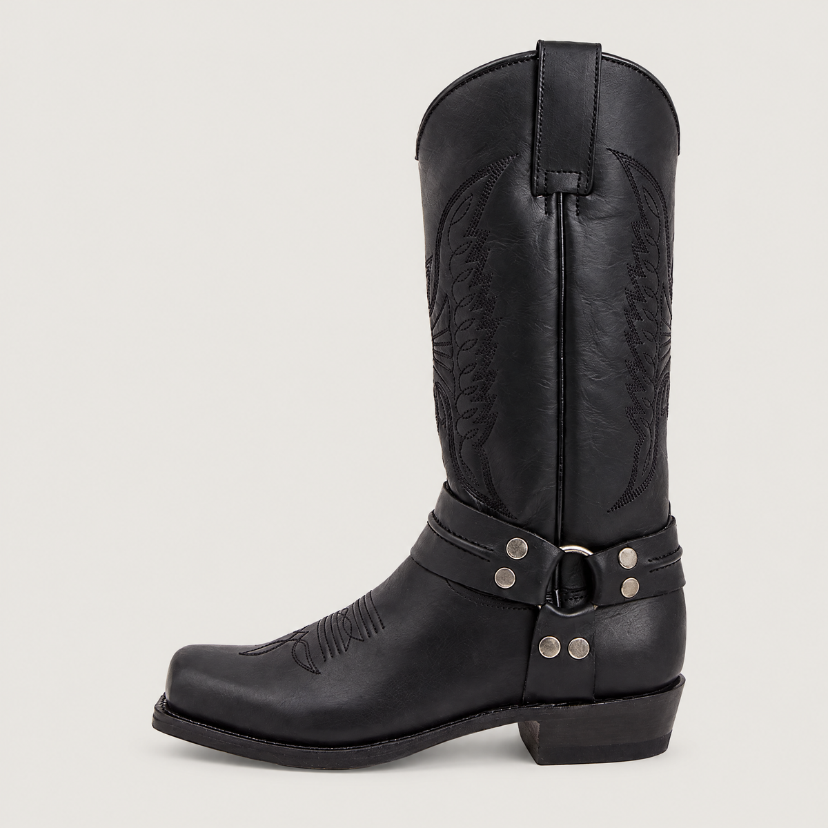 Men's harness cowboy boots