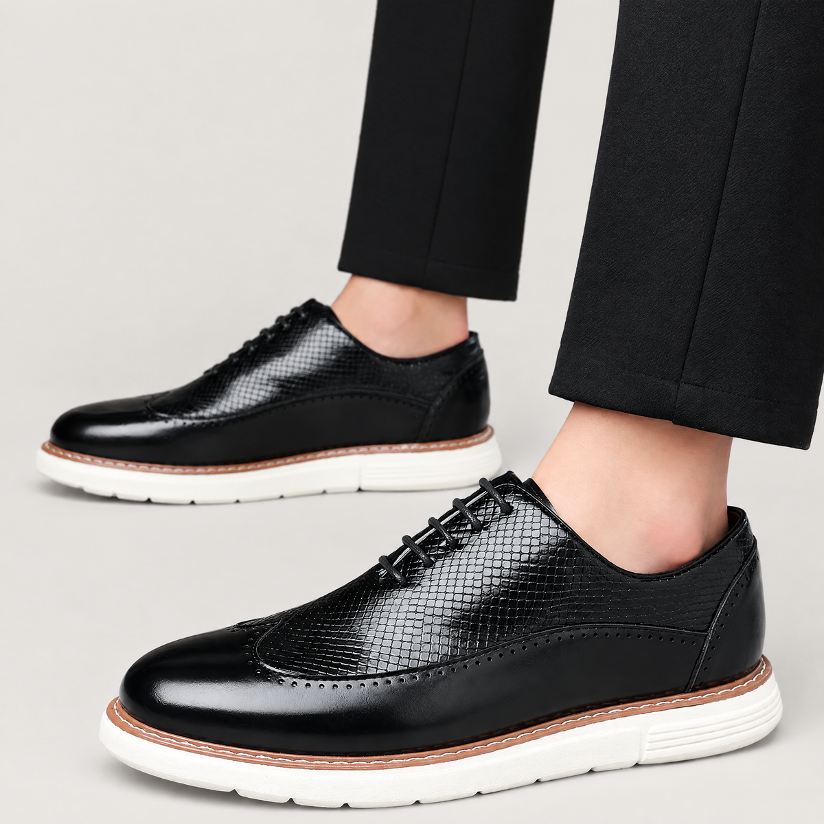 Men's wingtip oxford sneakers