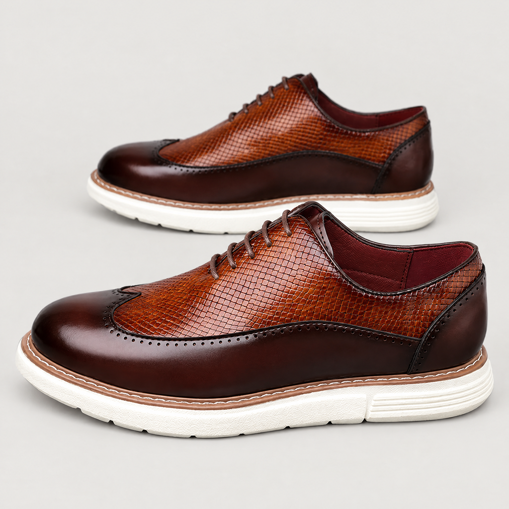 Men's wingtip oxford sneakers