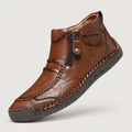 Men's side-zip moc toe shoes