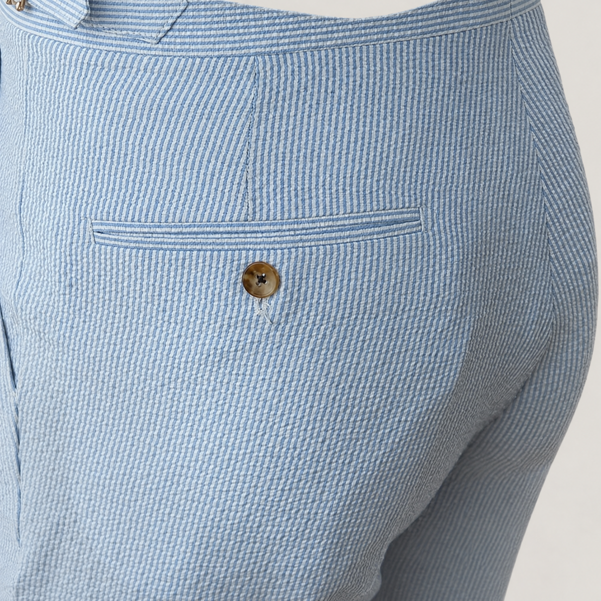 Men's high-waist pleated trousers