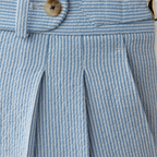 Men's high-waist pleated trousers