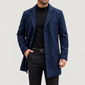 Men's knee-length topcoat