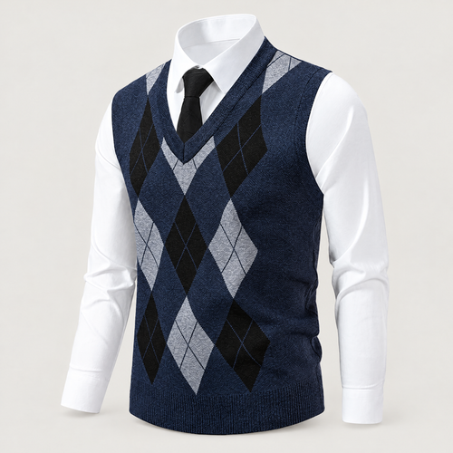 Men's argyle sweater vest