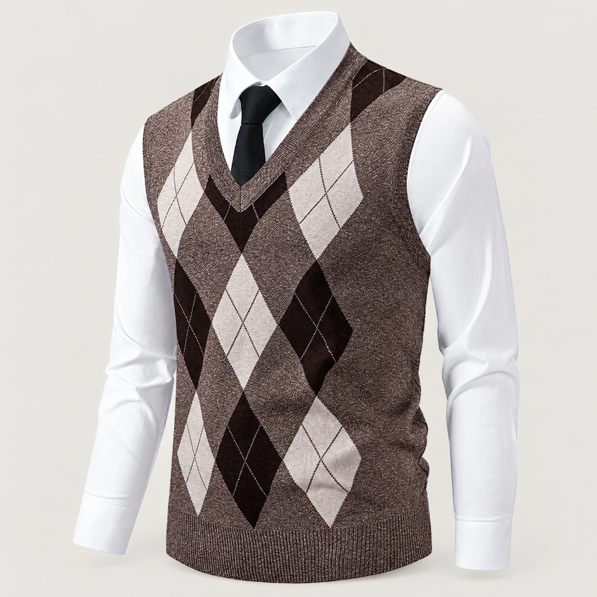 Men's argyle sweater vest