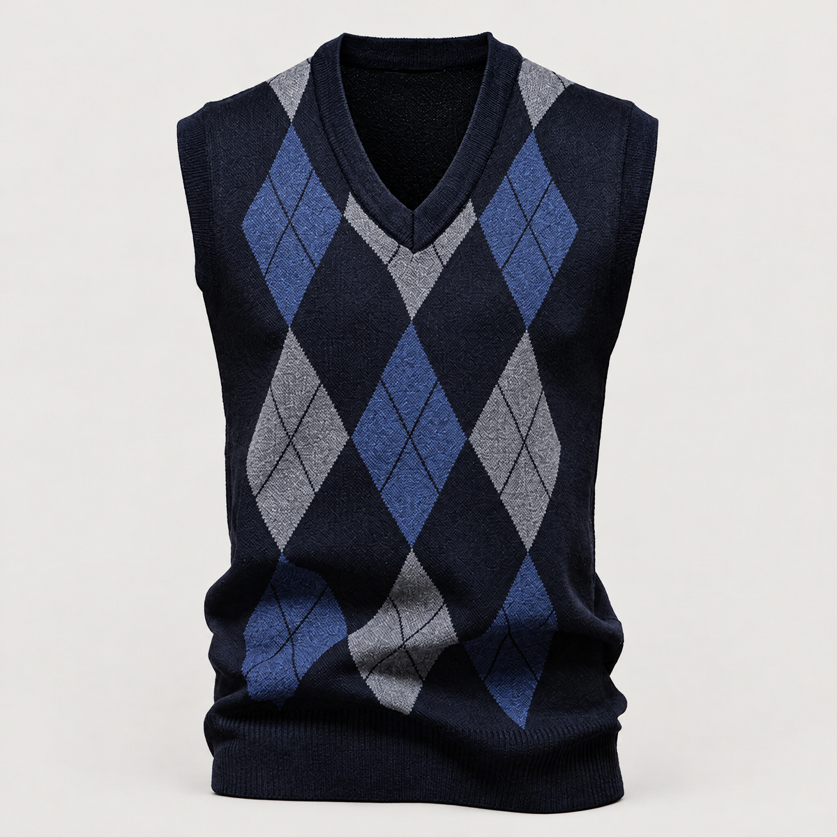 Men's argyle sweater vest